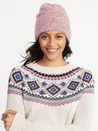 Old Navy Womens Boucl Beanie For Women Sweet Pink Size One Size