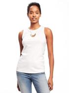 Old Navy Semi Fitted Tank For Women - Cream