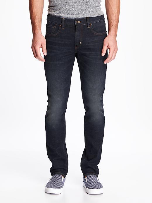 Old Navy Built In Flex Skinny Jeans For Men - Dark Wash