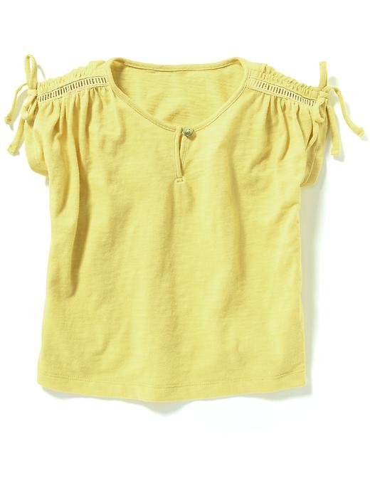 Old Navy Boxy Dolman Sleeve Tee - Lemon Decadence