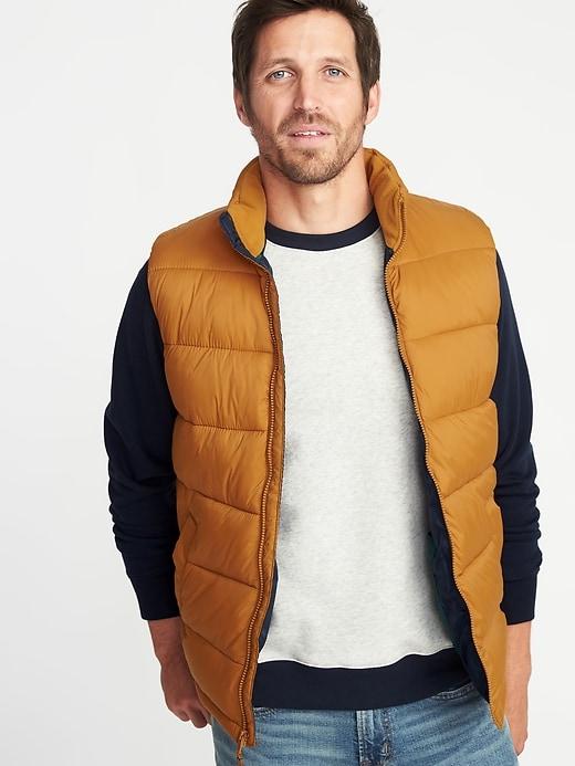 Old Navy Mens Frost-free Vest For Men Tobacco Leaf Size L