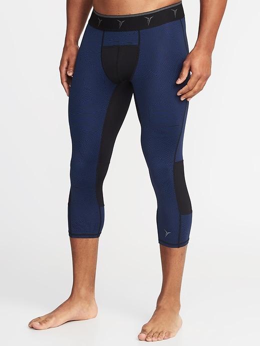 Old Navy Mens Go-dry 3/4-length Base Layer Tights For Men Goodnight Nora Size Xl