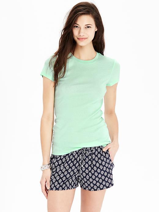 Old Navy Womens Perfect Crew Neck Tees Size L Tall - Mint Green