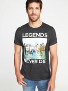 Old Navy Mens The Sandlot Crew-neck Tee For Men Charcoal Size Xs