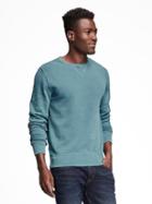 Old Navy Classic Fleece Crew Neck Sweatshirt For Men - Washed Blue
