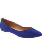 Old Navy Womens Faux Suede Pointed Ballet Flats Size 8 - Ultra Violet