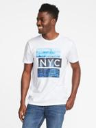 Old Navy Mens Soft-washed Graphic Tee For Men Nyc Size Xxxl