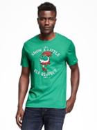 Old Navy Mens Graphic Crew-neck Tee For Men Magic Green Size Xl