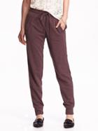 Old Navy Womens French Terry Joggers Size L Tall - Rich Rec