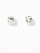 Old Navy  Crystal-stone Stud Earrings For Women Silver Size One Size