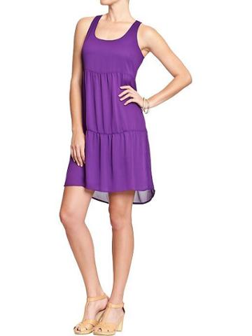 Old Navy Old Navy Womens Chiffon Tank Dresses - Purple Prowess