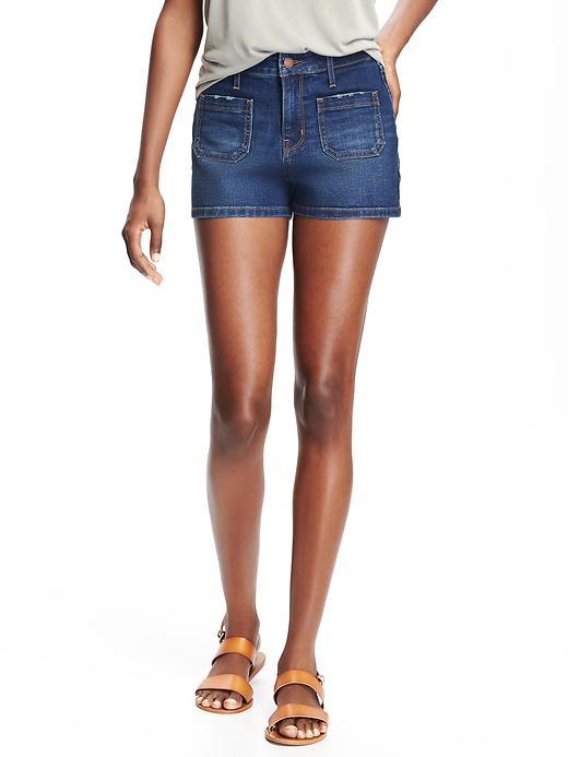 Old Navy High Rise Denim Shorts For Women 3 - Corona