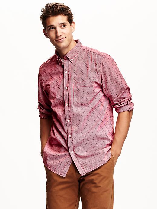 Old Navy Classic Regular Fit Shirt Size Xxl Big - Red Dot