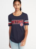 Old Navy Womens Nba Team Tee For Women Pistons Size Xs