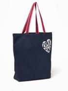 Old Navy Womens Graphic Canvas Tote For Women Love Always Wins Size One Size