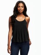 Old Navy Pleated Swing Cami For Women - Blackjack