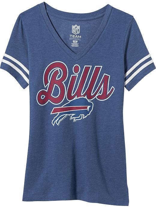 Old Navy Womens Nfl Sleeve Stripe Tee Size L - Bills