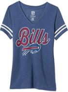Old Navy Womens Nfl Sleeve Stripe Tee Size L - Bills