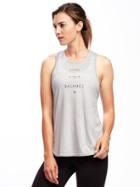 Old Navy Go Dry Tulip Hem Muscle Tank For Women - Golden Glow
