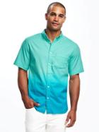 Old Navy Slim Fit Built In Flex Summer Weight Oxford Shirt For Men - Reef History Of Time