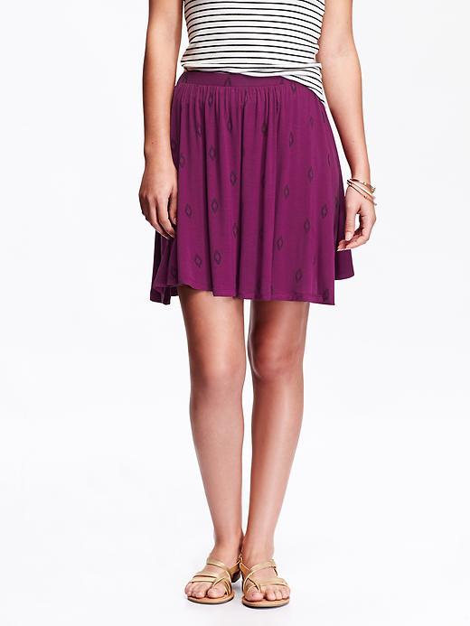 Old Navy Womens Jersey Circle Skirts Size L - Pink Print
