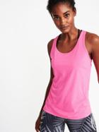 Old Navy Womens Semi-fitted Racerback Performance Tank For Women Uptown Pink Size S