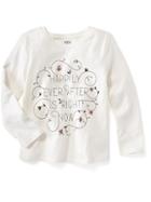 Old Navy Long Sleeve Graphic Tee Size 12-18 M - Foilage