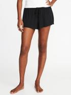 Old Navy Womens Drawstring Jersey Lounge Shorts For Women Black Size M