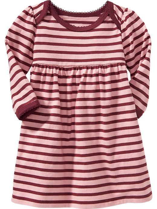 Old Navy Envelope Neck Tee Dress - Pink Stripe