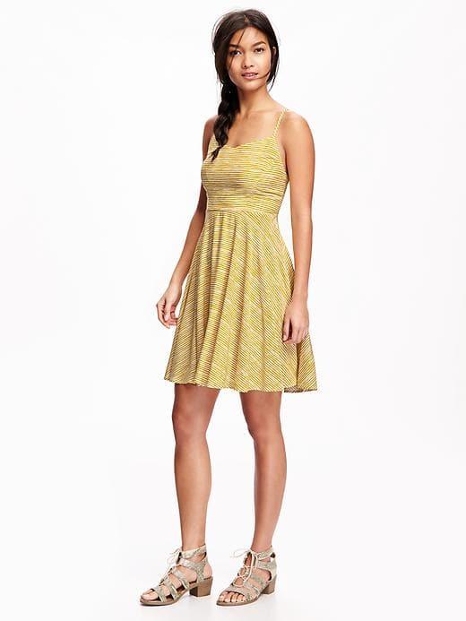 Old Navy Cami Dress For Women - White/yellow Stripe