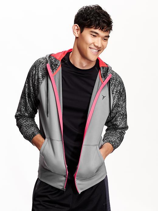 Old Navy Mens Zip Front Hoodie Size Xxl Big - Chrome Gray