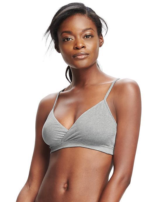 Old Navy Cross Front Cami Bralette For Women - Heather Grey