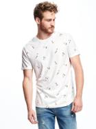 Old Navy Soft Washed Crew Neck Tee For Men - White Canvas