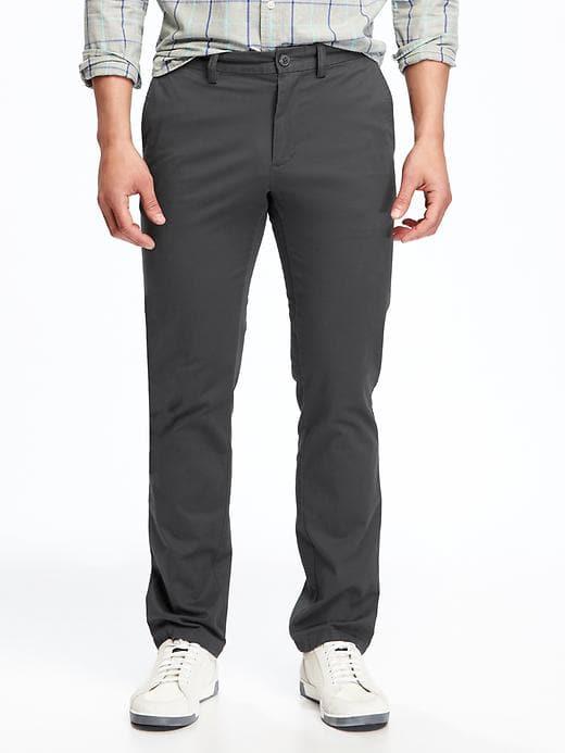 Old Navy Mens Slim Ultimate Built-in Flex Khakis For Men Midnight Oil Size 32w