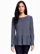 Old Navy Relaxed Peplum Hem Top For Women - Marquee Moon