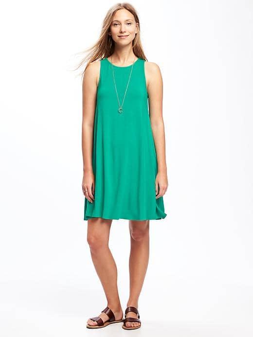Old Navy Jersey Swing Dress For Women - Dreamy Green