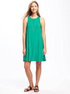 Old Navy Jersey Swing Dress For Women - Dreamy Green