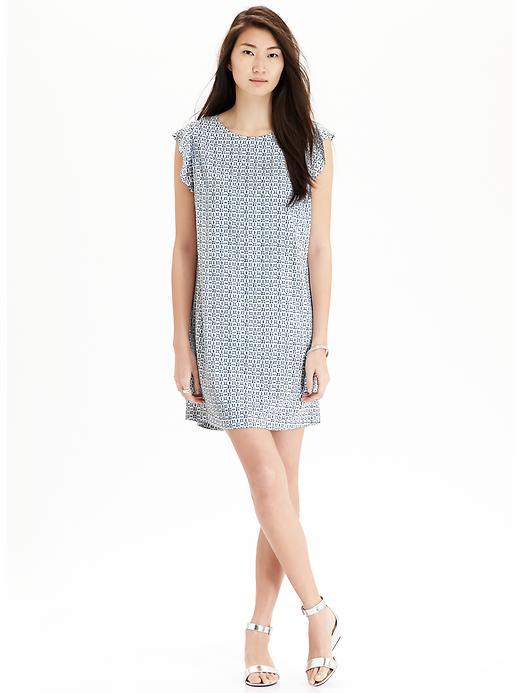 Old Navy Womens Flutter Sleeve Shift Dresses - White