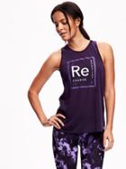 Old Navy Go Dry Sleeveless Graphic Tee Size L Tall - Purple Drama