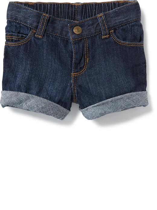 Old Navy Cuffed Denim Shorts - Dark Wash