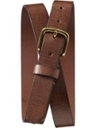 Old Navy Mens Slim Leather Belts - Light Brown