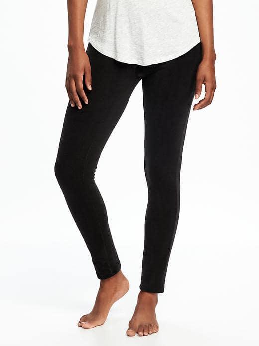 Old Navy Micro Fleece Leggings For Women - Black