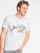Old Navy Mens Graphic Soft-washed Tee For Men Where The Buffalo Roam Size Xs