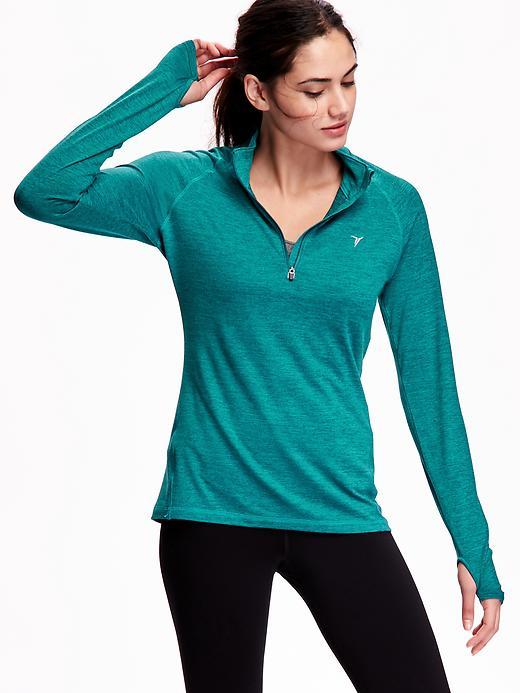 Old Navy Go Dry 1/4 Zip Pullover Size Xl - Too Teal Polyester