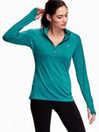 Old Navy Go Dry 1/4 Zip Pullover Size Xl - Too Teal Polyester
