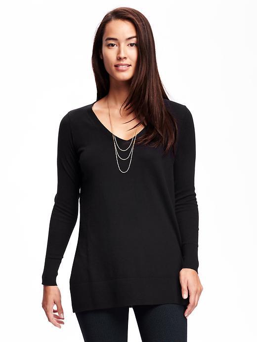 Old Navy Relaxed V Neck Tunic For Women - Blackjack