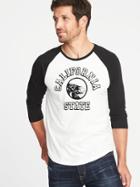 Old Navy Mens Graphic Raglan Tee For Men California State Size L