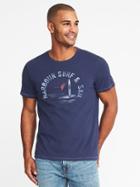 Old Navy Mens Garment-dyed Graphic Tee For Men Harbour Surf & Sail Size L