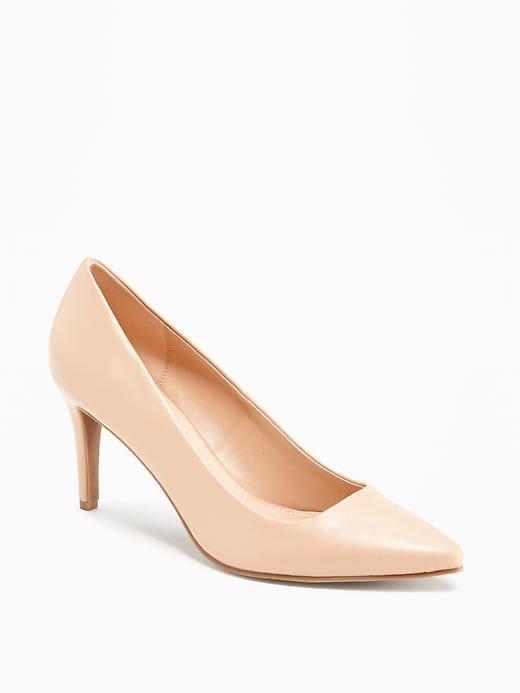 Old Navy Womens Classic High-heel Pumps For Women Beige Size 8