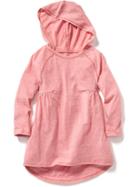 Old Navy Long Sleeve Hooded Dress Size 12-18 M - Gum Shoe